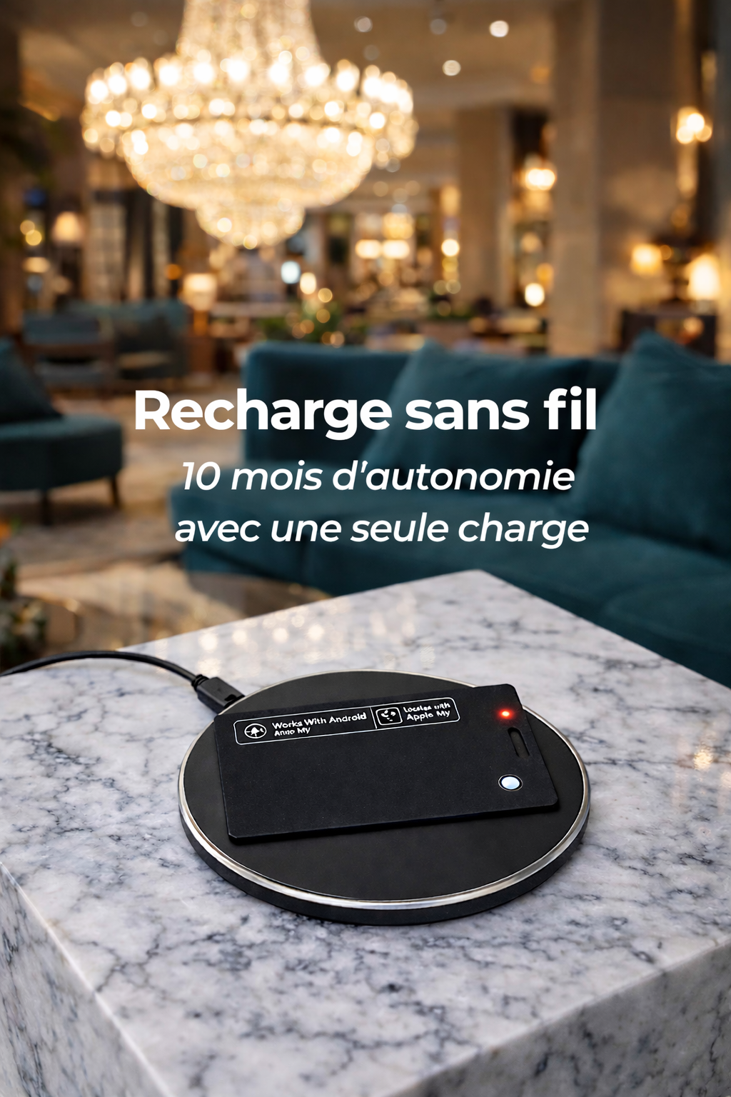 Carte Finder Alma Track™ – Localisateur Bluetooth ultra-fin (iPhone & Android)