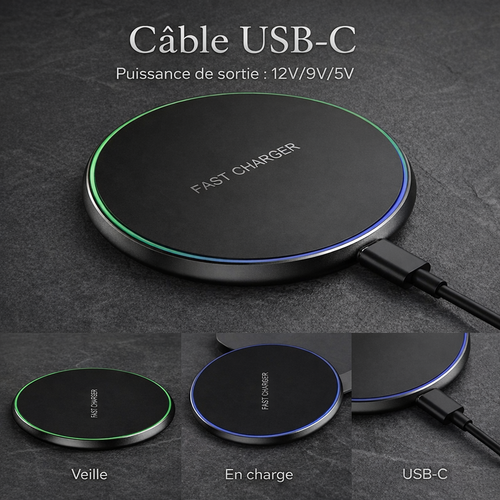 Chargeur sans fil AlmaCharge 15W – accessoire officiel AlmaTrack